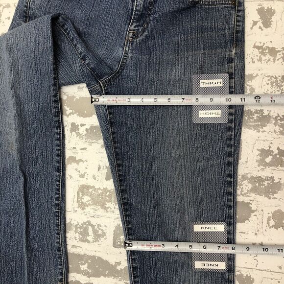 BANDOLINOBLU Mandie Jeans Womens 8 Straight Leg W30-L29 Embroidered Stretch - Picture 11 of 12